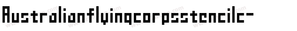 Australianflyingcorpsstencilc-0a09字体转换