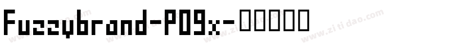 Fuzzybrand-P09x字体转换