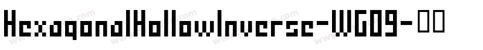 HexagonalHollowInverse-WG09字体转换