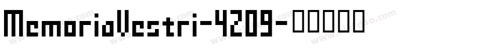 MemoriaVestri-4Z09字体转换