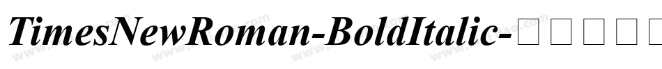 TimesNewRoman-BoldItalic字体转换