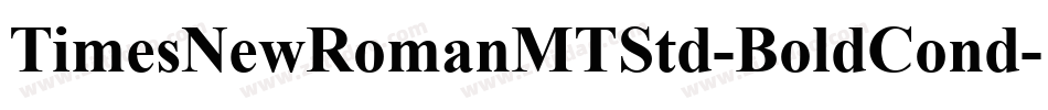 TimesNewRomanMTStd-BoldCond字体转换