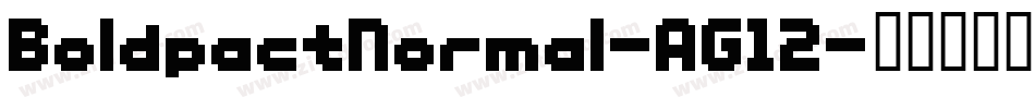 BoldpactNormal-AG12字体转换
