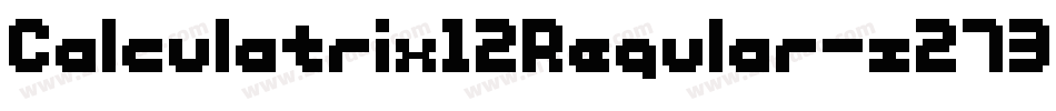 Calculatrix12Regular-z273字体转换