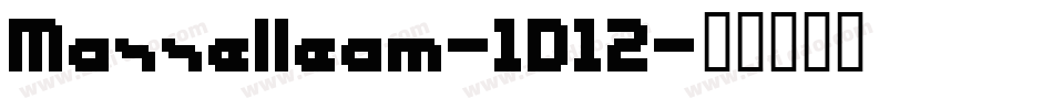 Masselleam-1D12字体转换