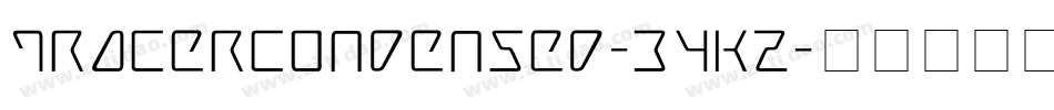 TracerCondensed-34KZ字体转换