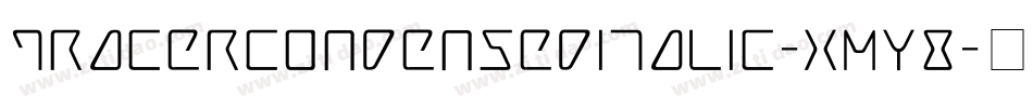 TracerCondensedItalic-xmY8字体转换