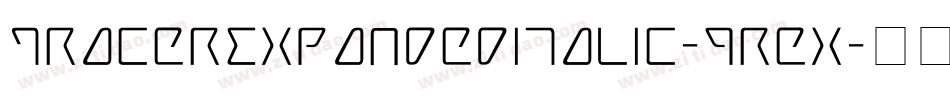 TracerExpandedItalic-qrex字体转换