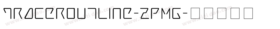 TracerOutline-zPMG字体转换
