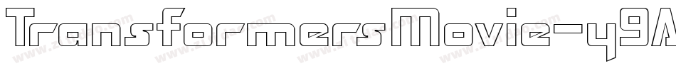 TransformersMovie-y9Ad字体转换 TransformersMovie-y9Ad字体转换