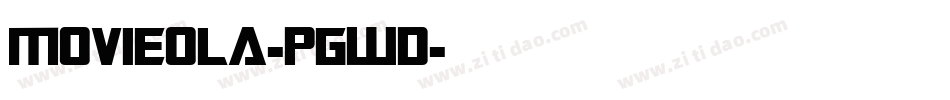 Movieola-pgwd字体转换