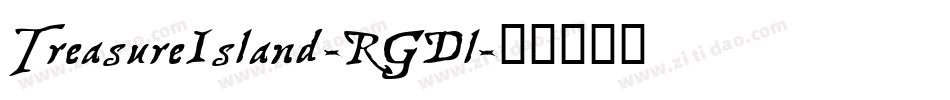 TreasureIsland-RGDl字体转换