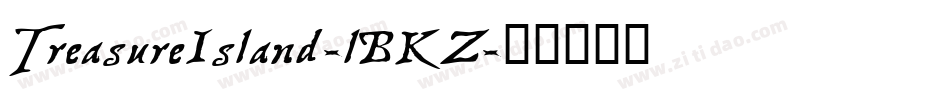TreasureIsland-lBKZ字体转换