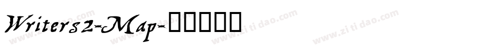 Writers2-Map字体转换