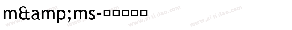 m&ms字体转换
