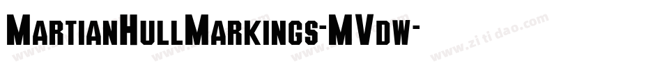 MartianHullMarkings-MVdw字体转换