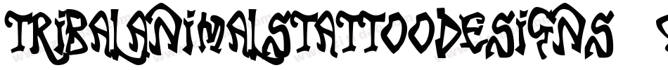 TribalAnimalsTattooDesigns-qyJ6字体转换