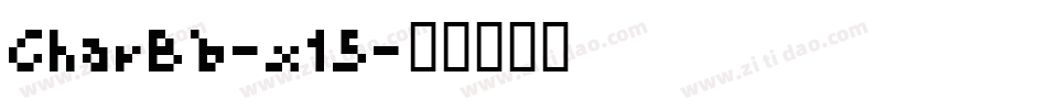 CharBb-x15字体转换
