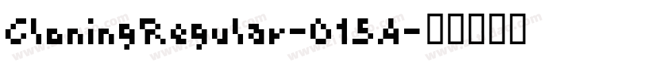CloningRegular-O15A字体转换