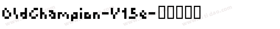 OldChampion-V15e字体转换