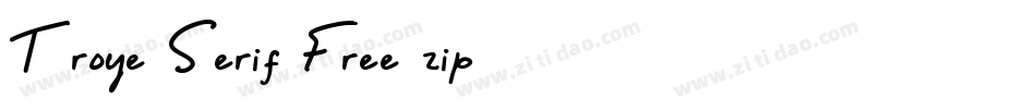 Troye-Serif-Free.zip字体转换