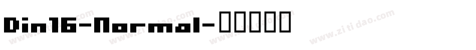 Din16-Normal字体转换