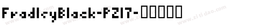 FradleyBlack-PZ17字体转换