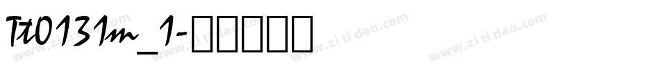 Tt0131m_1字体转换