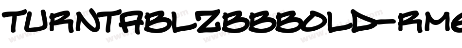 TurntablzBbBold-RmE字体转换