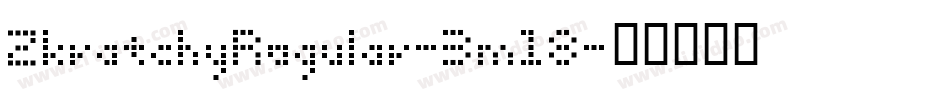 ZkratchyRegular-3m18字体转换