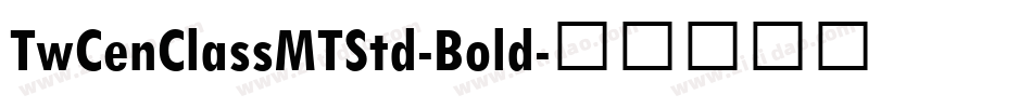 TwCenClassMTStd-Bold字体转换