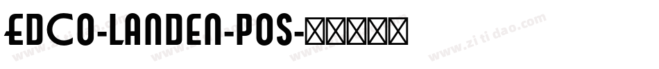 Edco-landen-pos字体转换