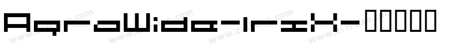 AgraWide-lrzX字体转换
