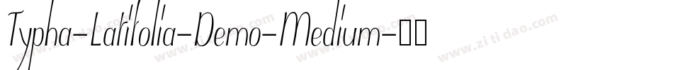 Typha-Latifolia-Demo-Medium字体转换