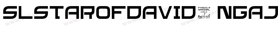 SlStarOfDavid-ngAJ字体转换