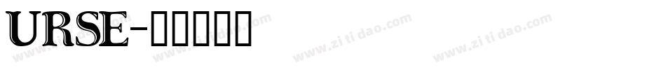 URSE字体转换
