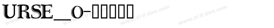 URSE__0字体转换