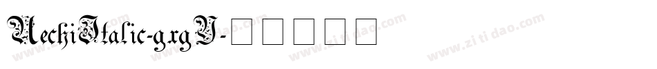 UechiItalic-gxgY字体转换