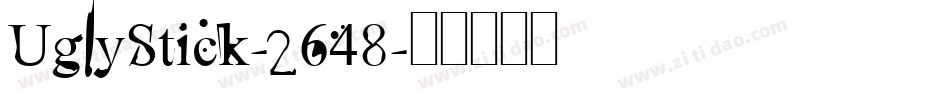 UglyStick-2648字体转换