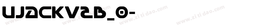 Ujackv2b_0字体转换