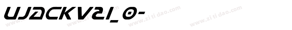 Ujackv2i_0字体转换