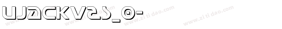 Ujackv2s_0字体转换