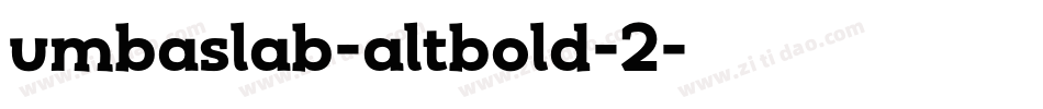 umbaslab-altbold-2字体转换