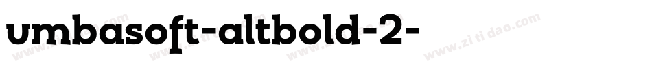 umbasoft-altbold-2字体转换