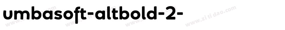 umbasoft-altbold-2字体转换
