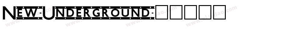 New-Underground字体转换