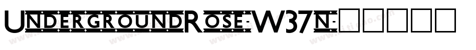 UndergroundRose-W37n字体转换