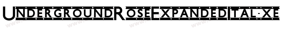 UndergroundRoseExpandedItal-xegm字体转换