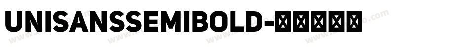 UniSansSemiBold字体转换