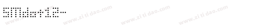 SMdot12字体转换